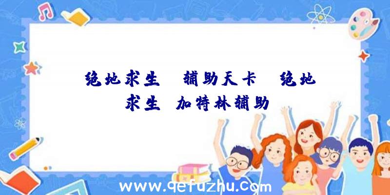 「绝地求生jr辅助天卡」|绝地求生
